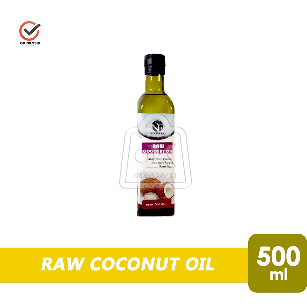

Vco Raw Virgin Coconut Oil NUCIFERA Minyak Kelapa Murni (Botol 500ml)