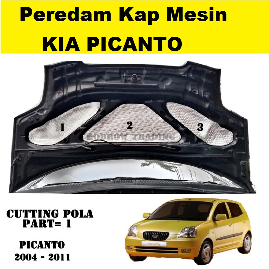 Peredam Kap Mesin Kia Picanto 2004-2011