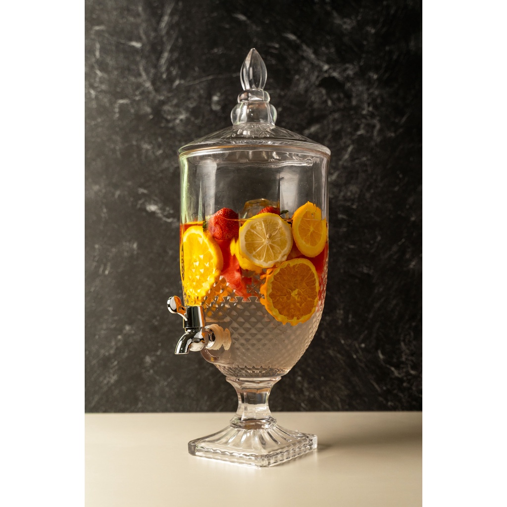 Dispenser Kristal Beling / Kaca Dispenser Nanas 3 Liter