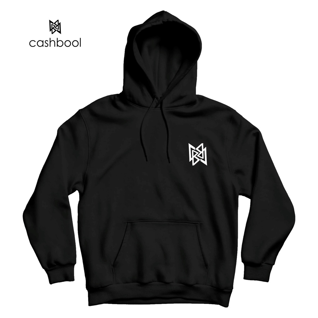 CASHBOOL HOODIE Logo Font Cashbool Print Fleece Pullover Unisex PRIA/WANITA