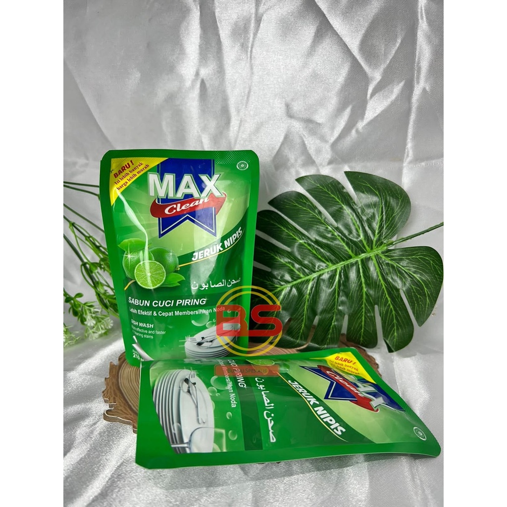 SABUN CUCI PIRING MAX CLEAN Extrak JERUK NIPIS 210ml