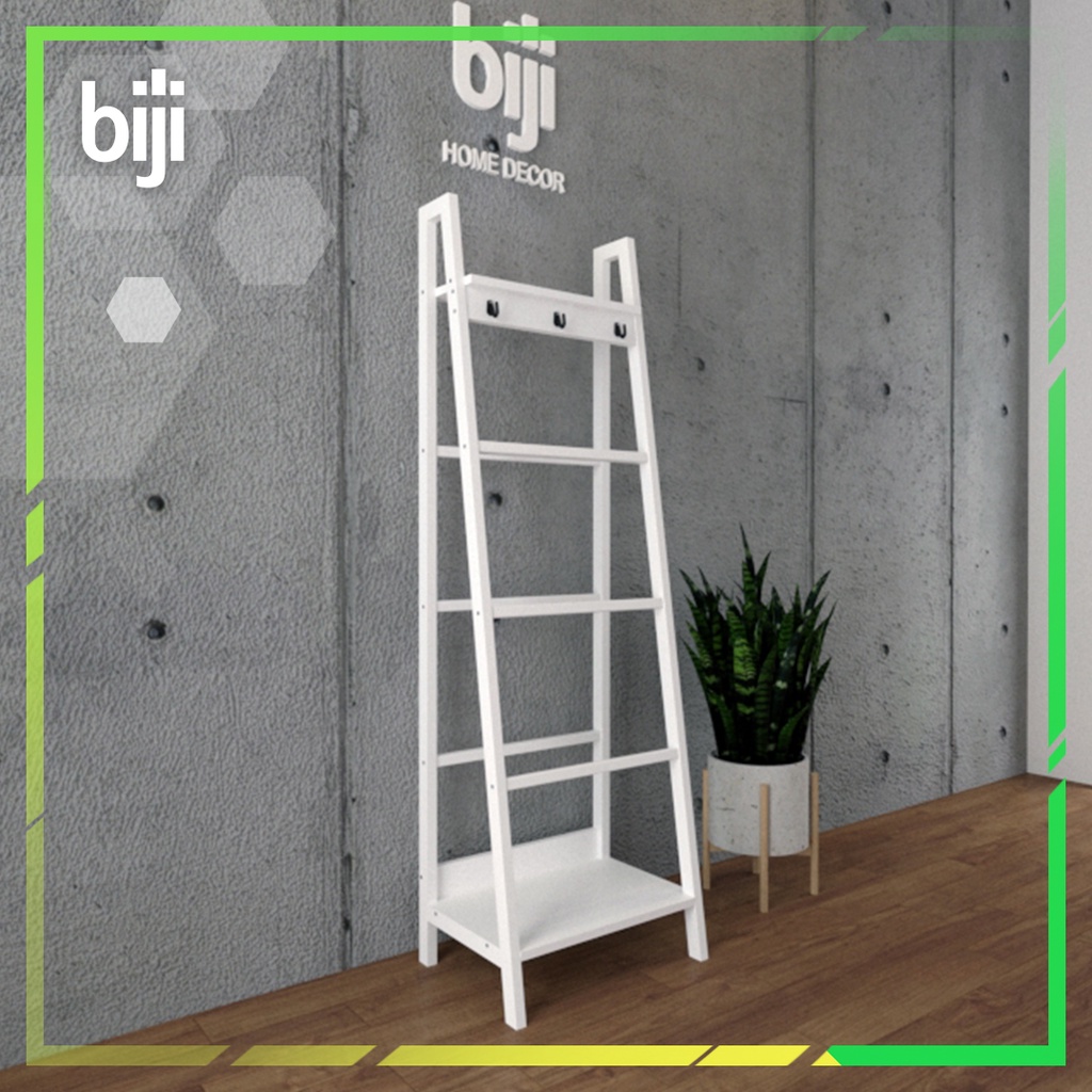【BIJI】READY STOCK Rak Mukena Minimalis 6 Palang - Rak Sajadah Minimalis - Tempat Mukena dan Sajadah 
