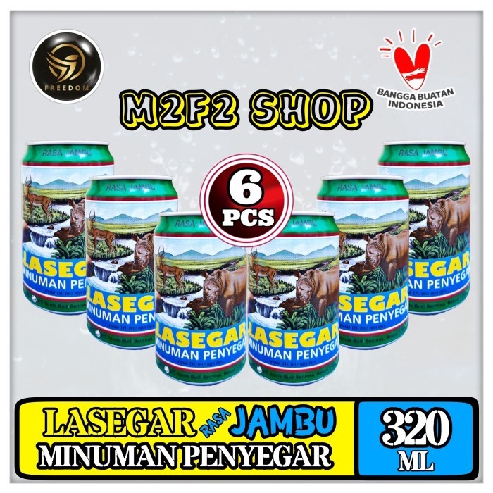 

LASEGAR Minuman Larutan Penyegar Rasa Jambu Kaleng - 320 ml (Kemasan 6 Pcs)