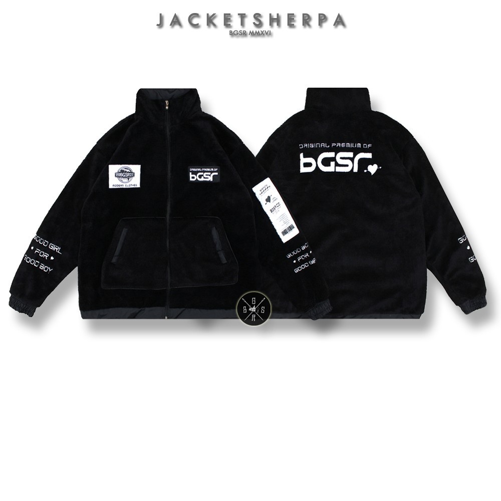 BGSR Jaket Pria Sherpa Goodboy Musim Dingin