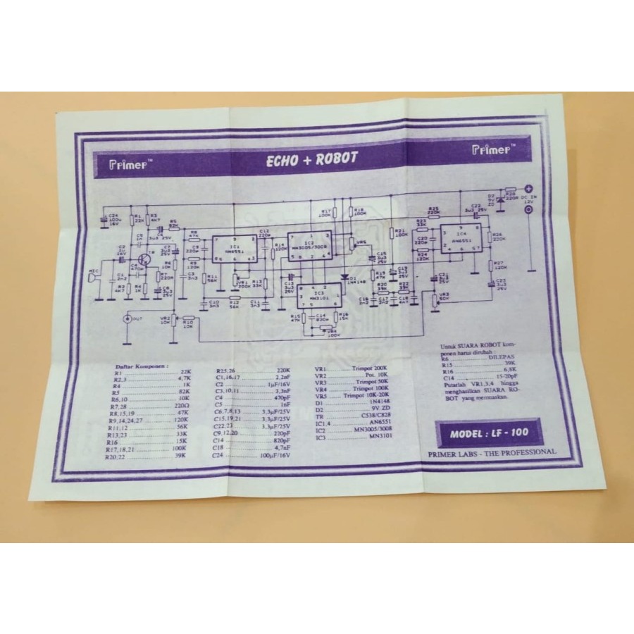 PCB Echo &amp; Robot (LF 100)