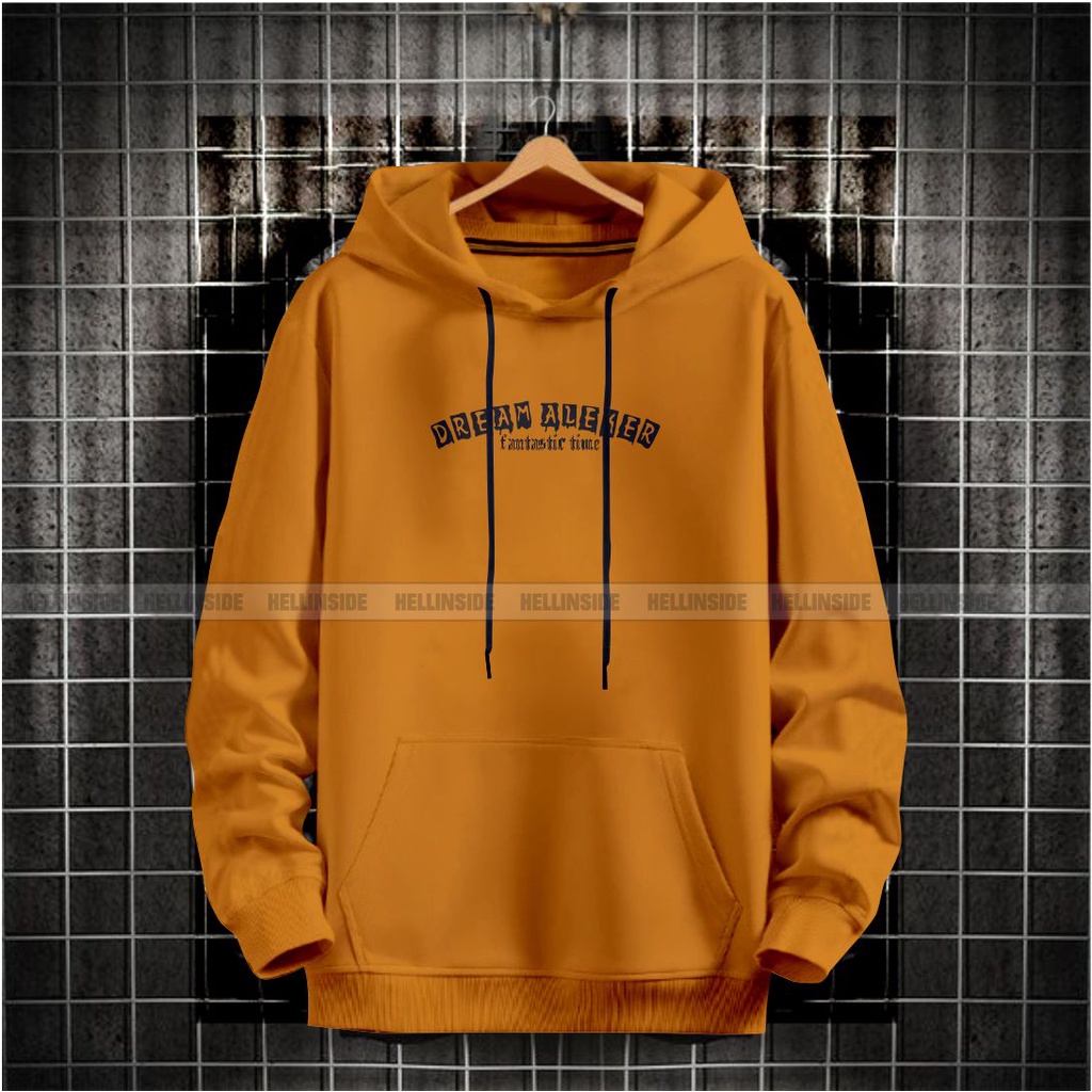 Sweater hoodie kata kata inspirasi pria wanita kekinian DREAM ALEKER / hoodie pria terbaru