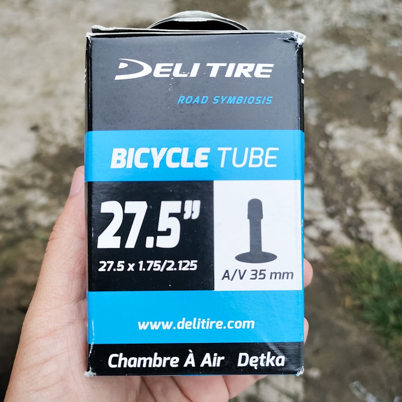 Ban Dalam Sepeda Swallow Deli Tire 27.5 x 1.75/2.125 AV35 Pentil Motor