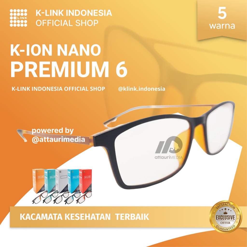 [EXCLUSIVE] K-Ion Nano 6 in 1 Ion Nano Premium 6 Limited Edition Kacamata K-Link Kacamata Kesehatan 