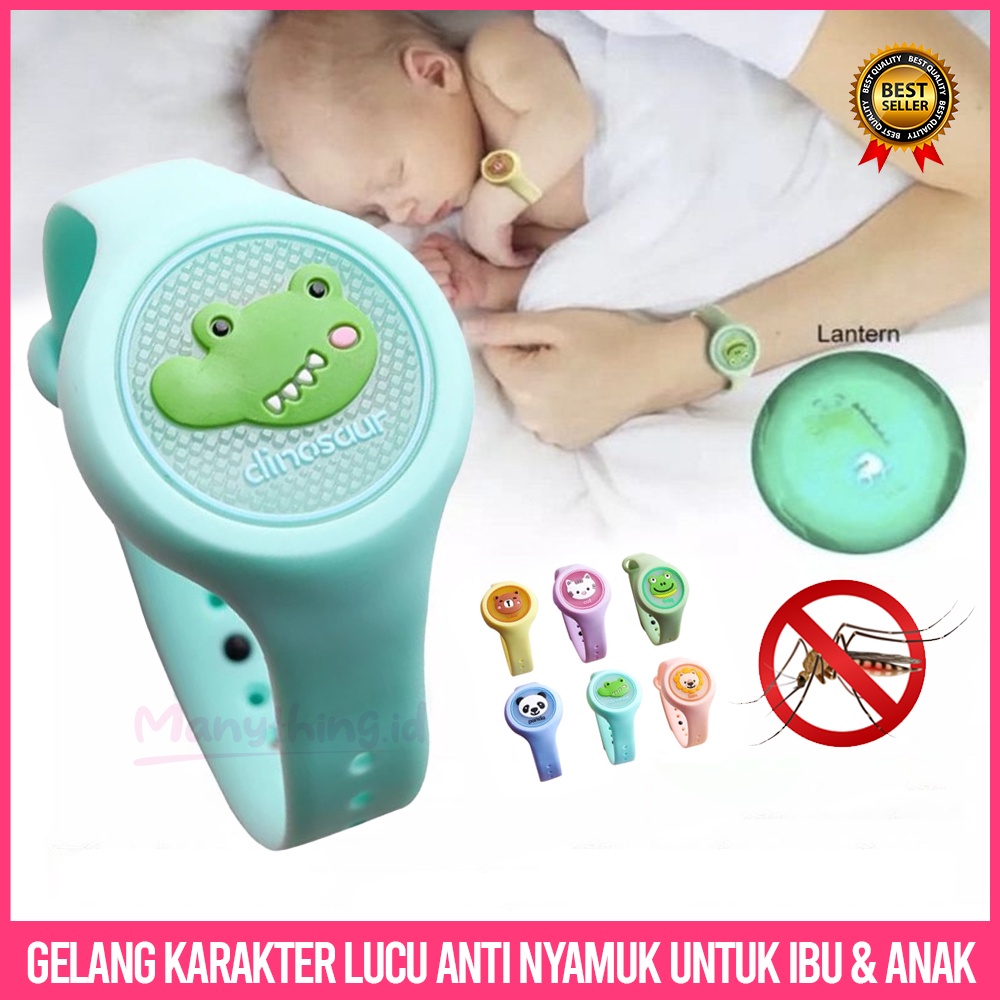 GELANG Anti Nyamuk BAYI / ANAK Gambar Lucu Kartun Untuk Baby dan Anak / JAM anti nyamuk anak