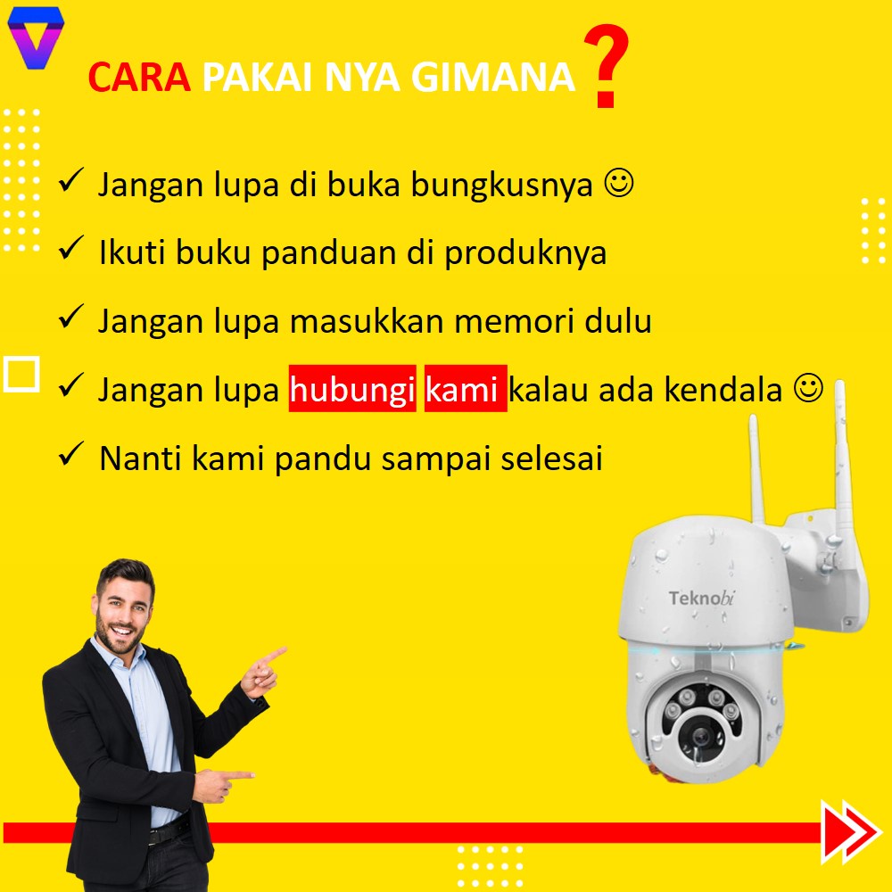 CCTV WIFI OUTDOOR WATERRPROOF IP CAMERA KAMERA PENGINTAI JARAK JAUH INDOOR SAMBUNG HP AUTO TRACKING JS173