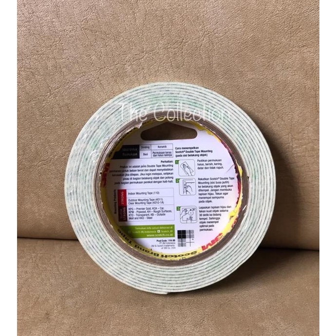 

ATK0536SC KECIL 1/2 inch 12mm x 3m Scotch Double Tape Foam 3M craft