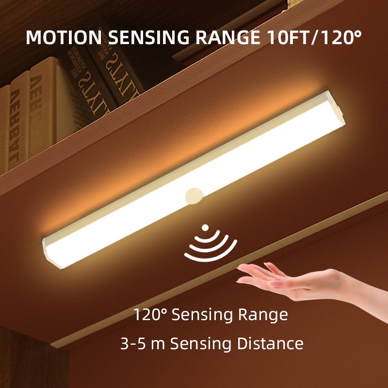 YHOME Lampu Sensor Gerak Magnetic Motion Sensor Lampu Stick Panjang LED/Lampu tidur LED tombol multifungsi lampu