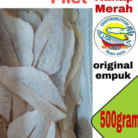 

FLASH SALE Ikan asin kakap merah pilet-500gram buruan