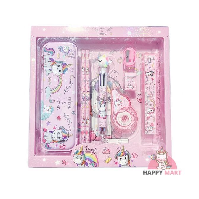

Kotak pensil set pen unicorn / frozen