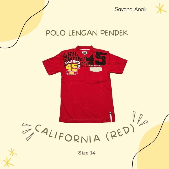 [DEFECT SALE] UKURAN 14 TAHUN By AUDI || KAOS POLO LENGAN PENDEK LAKI-LAKI  || HARGA SPESIAL (Karena