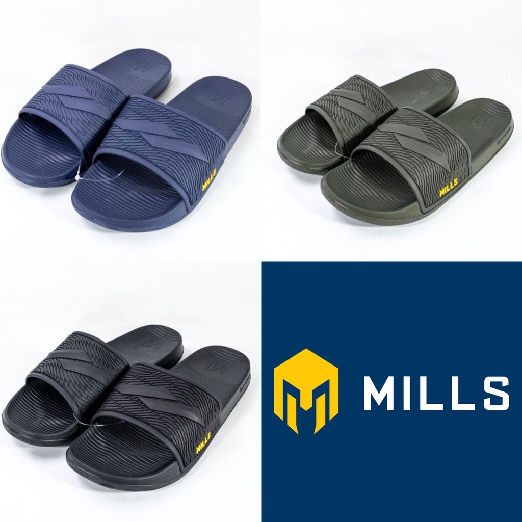 GRATIS ONGKIR !!! SANDAL SLIP ON ORIGINAL MILLS NECROM ZEST 3 WARNA TERBARU DISKON OJANSPORT