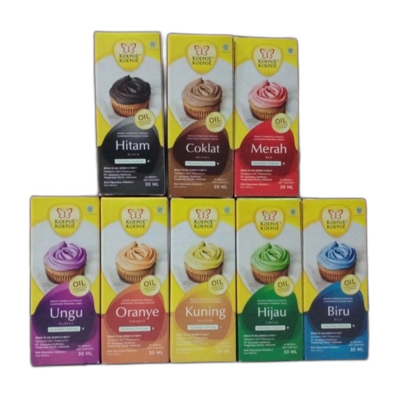 

Pewarna Makanan Koepoe Koepoe Oil Based 30ml All Variant