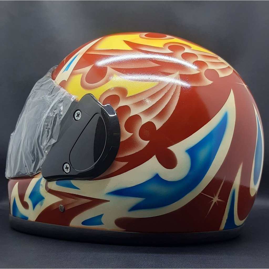 Helm jadul retro kuno full face model thailand