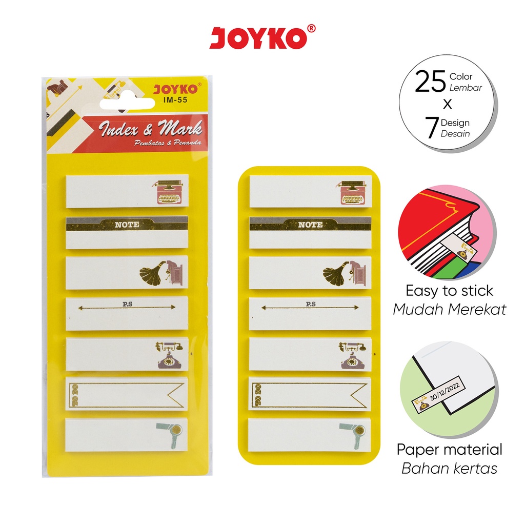 

Index Mark Penanda Pembatas Joyko IM-55 Kertas