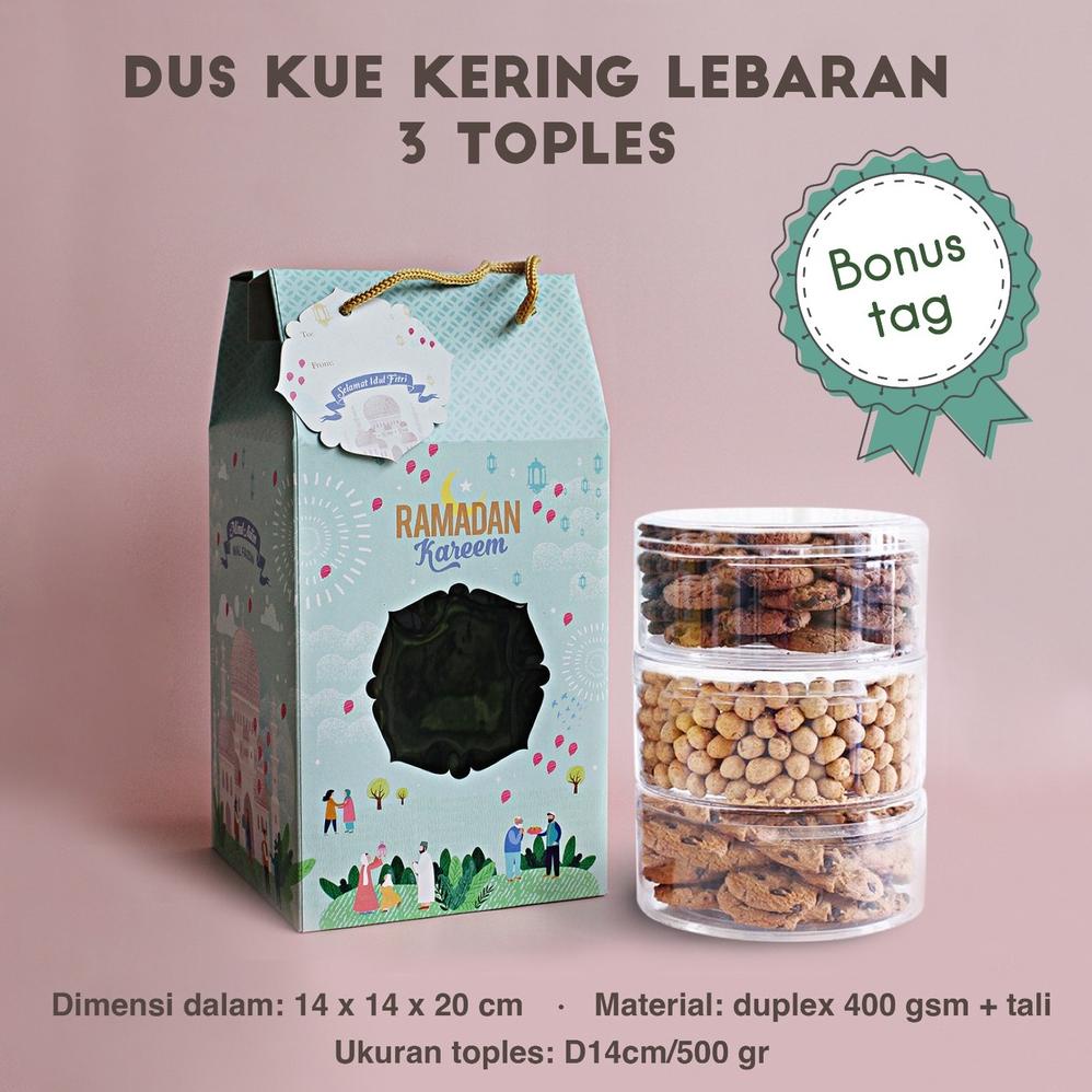 

TERLARIS BRANDS FESTIVAL DUS KUE LEBARAN MUAT 3 TOPLES 500 gr / 4 TOPLES 250 gr BUAT PARCEL BOX HAMPERS HIJAU