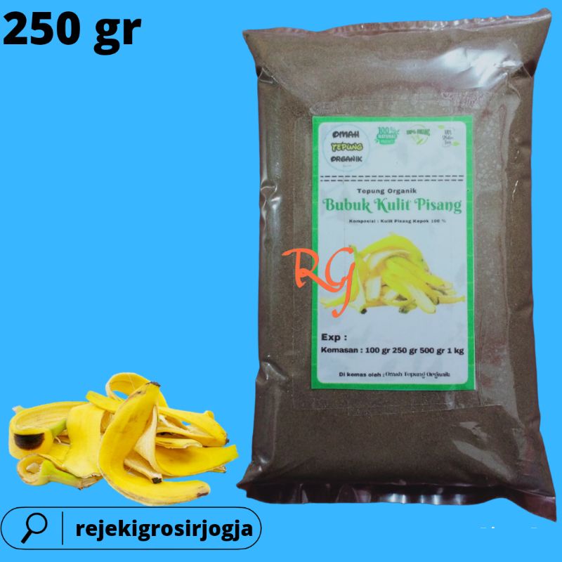 

Tepung Kulit Pisang Kepok Murni kemasan 250 GRAM/Bubuk Kulit Pisang Kepok murni kemasan 250 GRAM/Serbuk Kulit Pisang Murni kemasan 250 GRAM