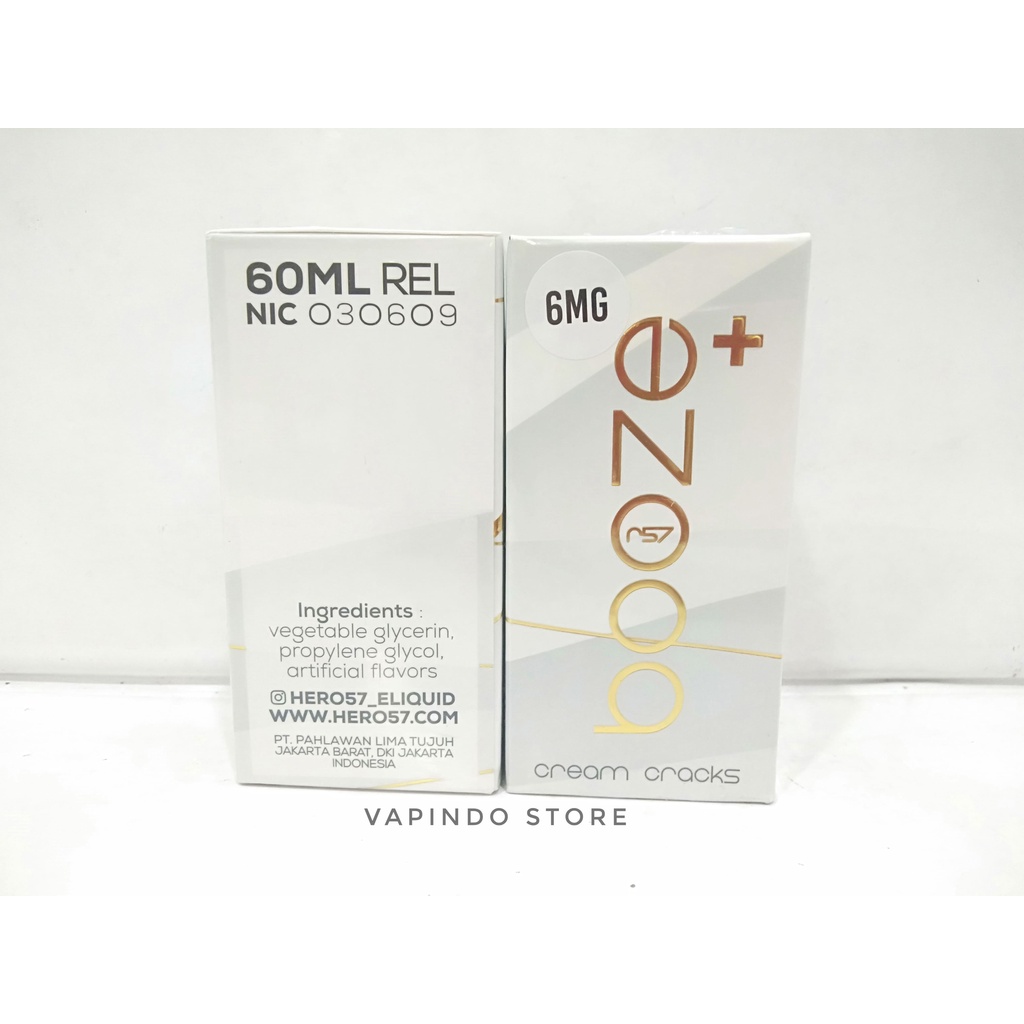 NIC 6MG BOOZE CREAM CRACKS 60ML BY HERO57 X MILDOS BOOZE+ LIQUID