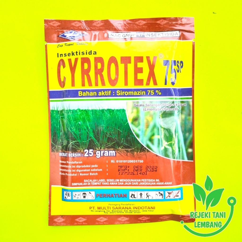 INSEKTISIDA CYRROTEX 75 SP ISI 25 GR PEMBASMI HAMA PENGGOROK DAUN
