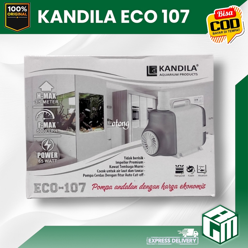 KANDILA ECO 107 ECO107 LOW WATT MESIN POMPA CELUP POWER HEAD AQUARIUM