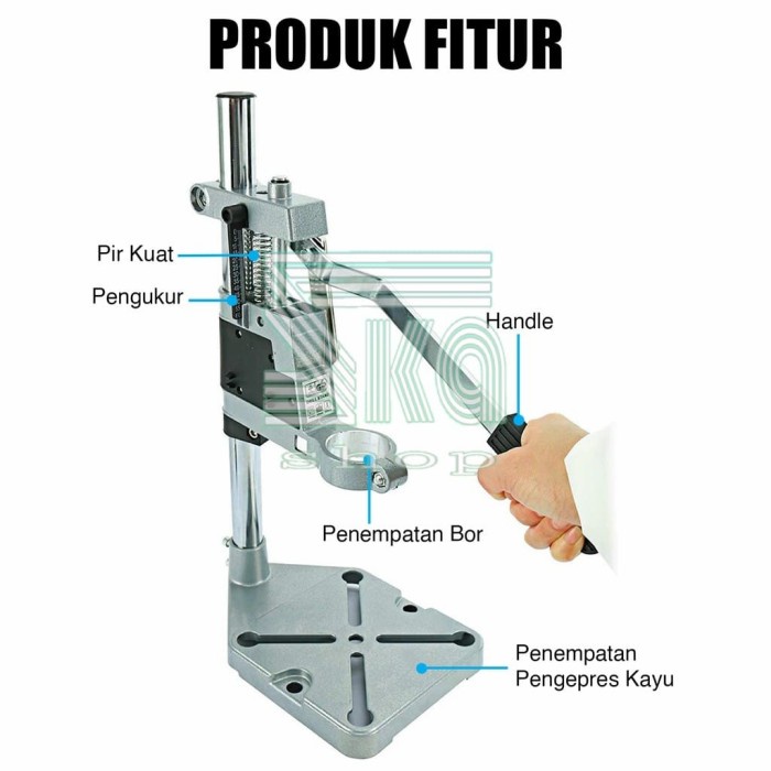 Stand Bor / Dudukan Bor / Stand Drill / Dudukan Mesin Bor Tangan