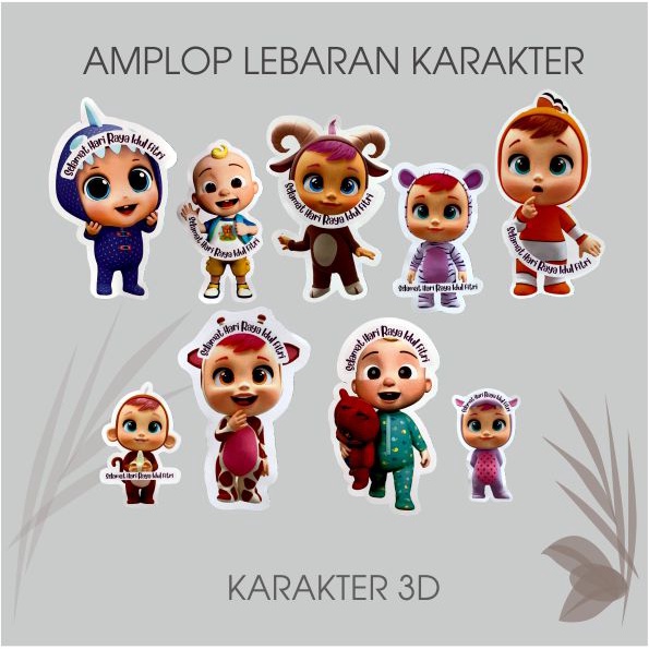 

AMPLOP LEBARAN KARAKTER 3D ISI 10 PCS AMPLOP UNIK AMOLOP LEBARAN LUCU ANPAO LEBARAN ANAK