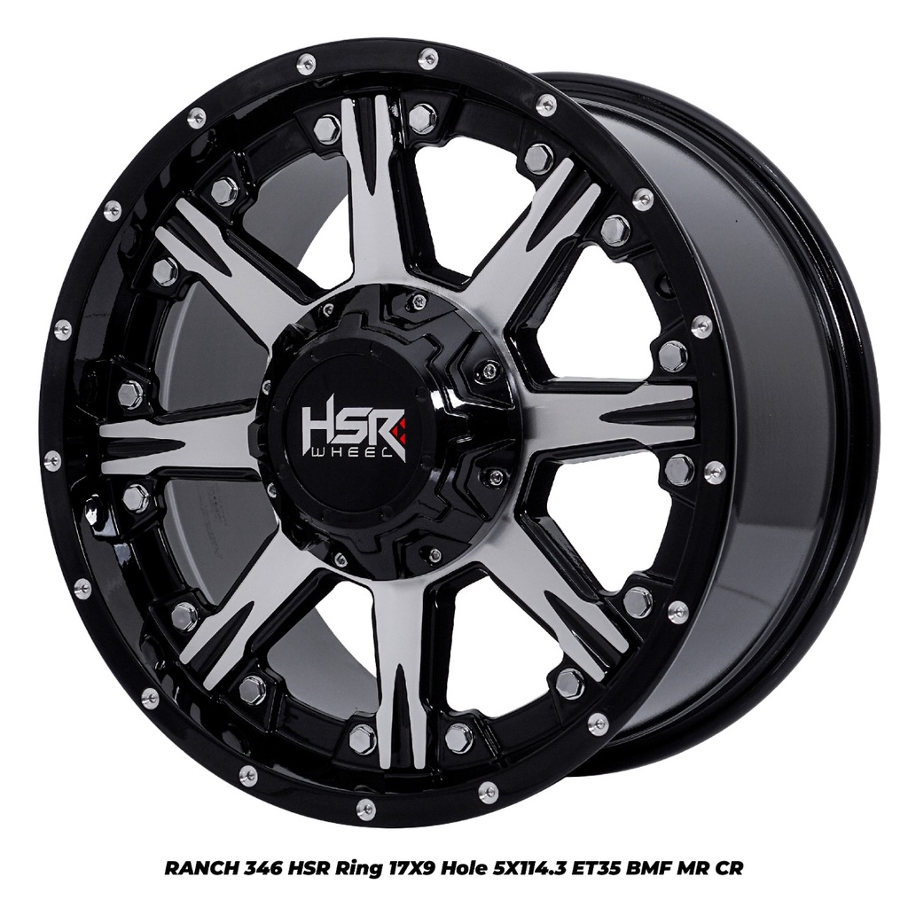 Velg Mobil Ring 17 HSR RANCH 346 Velg R17 Offroad Innova Rush Terios Xpander HRV Ertiga