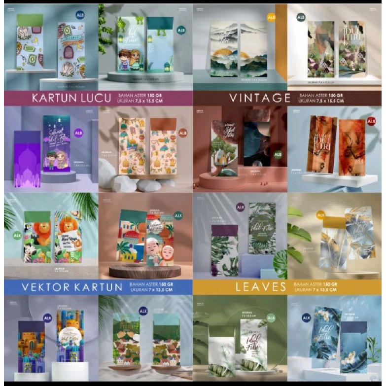 

[20 PCS] AMPLOP LEBARAN EKSKLUSIF / AMPLOP IDUL FITRI PANJANG / PREMIUM / KARAKTER / AMPLOP ANGPAU