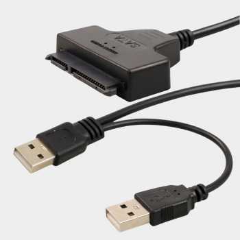 Kabel Penghubung Hardisk HDD External Untuk PC Laptop Komputer / Kabel SATA to USB 2.0 HDD / Kabel Penghubung SSD 2.5 Inch Adaptor / Adapter Converter Hardisk External / Kabel Hardisk Ekternal PC USB 2.0 / Sparepart Komputer Hardisk