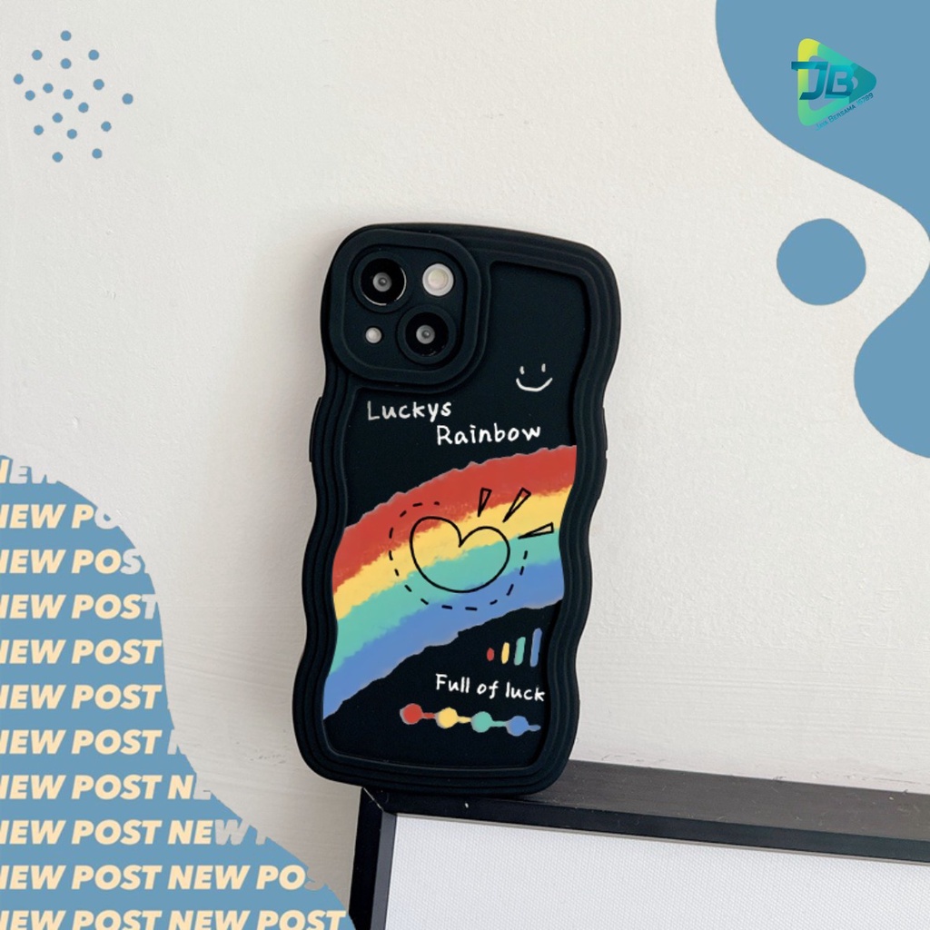CUSTOM SOFTCASE SILIKON GELOMBANG WAVY CUSTOM FULL OF LUCK FOR INFINIX SMART 5 6 6 PLUS HOT 9 10 11 12 PLAY 12 12I 20 20I 20S NOTE 12 G96 JB8070