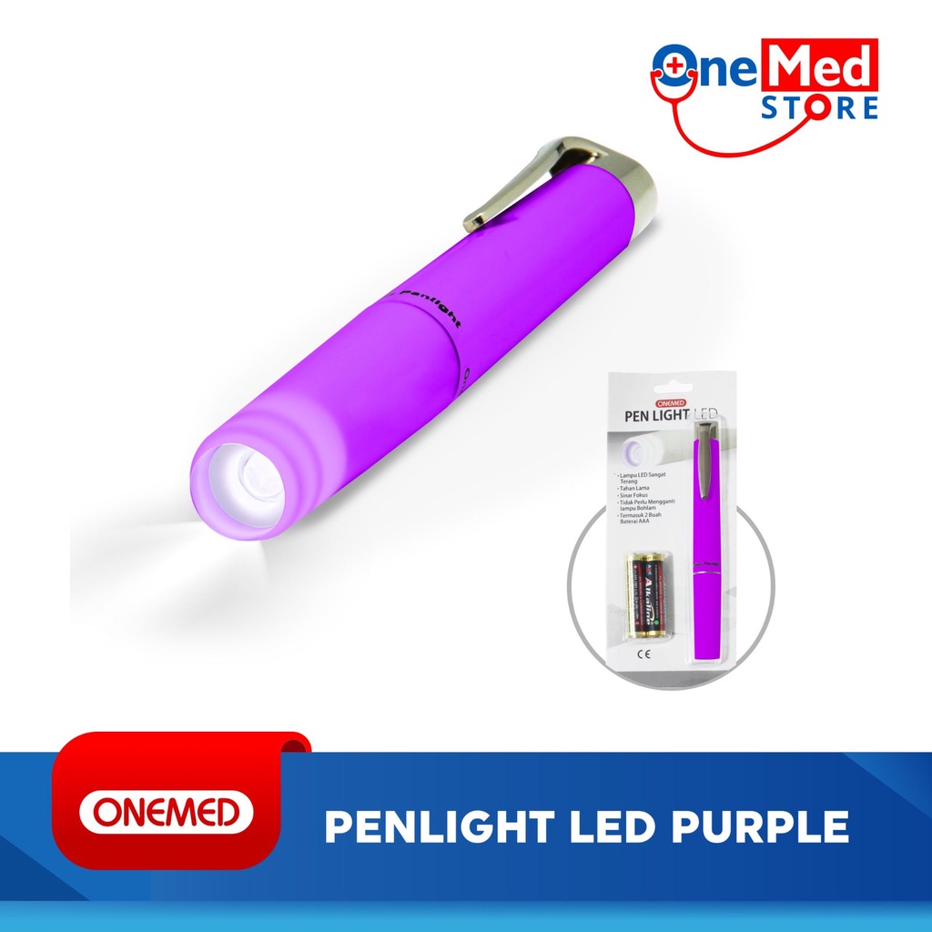 Penlight LED+Baterai OneMed - Biru OJ