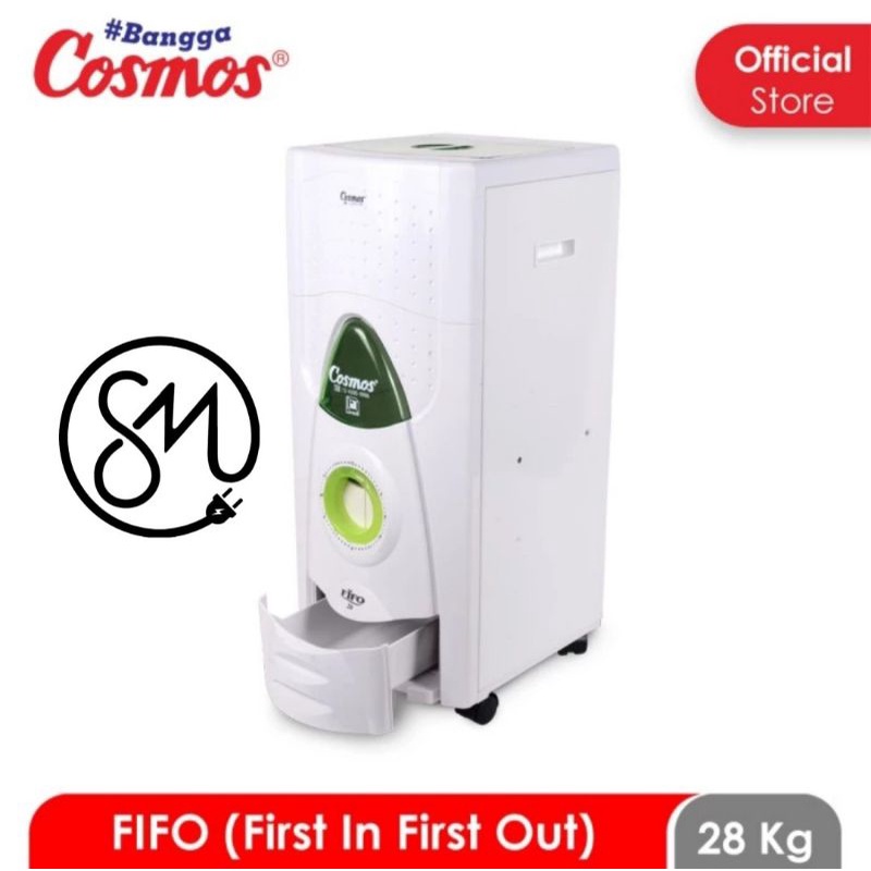 Rice Box Cosmos 28 kg FIFO 28FIFO tong tempat simpan beras 28kg
