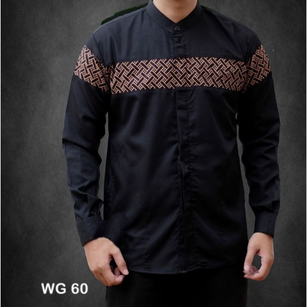 Baju Koko Kurta Dewasa Lengan Panjang Material Catton Adem Serap Keringat