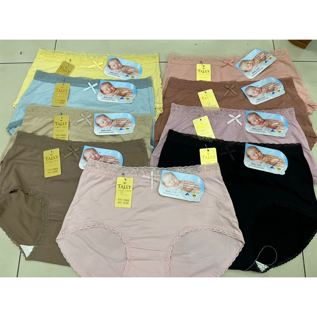 CD CELANA DALAM 9705 BABY SKIN TALLY - CD BABY SKIN TALLY - TALLY CD CELANA DALAM 9705 I FREE SIZE I BAHAN BABY SKIN | FIT XXLCelana Dalam TALLY 9705 Bahan Baby Skin Premium CD Tally 9705 Celana Dalam Baby Skin Big size XXL jumbo ukuran besar