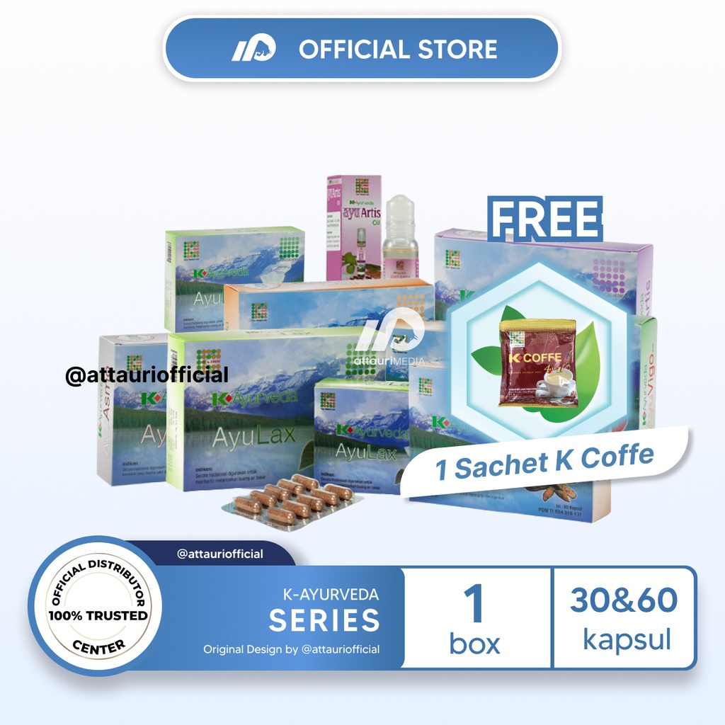 K-AYURVEDA ALL SERIES LENGKAP Halal BPOM AyuLax AyuRhoids AyuLite AyuVigo AyuVita AyuRin AyuDerme Ay