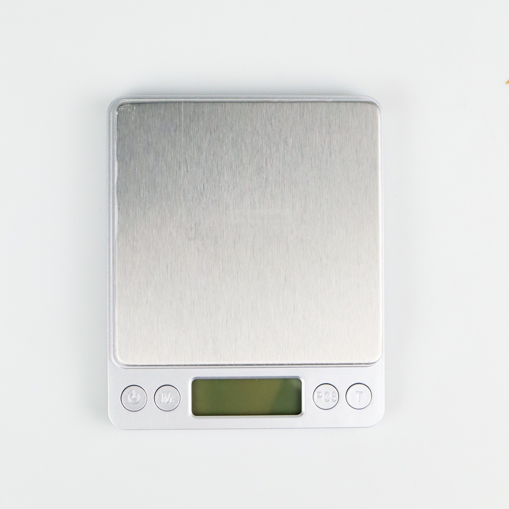 Taffware Digipounds Timbangan Dapur Digital Scale 1kg Akurasi 0.1g - i2000 - Silver