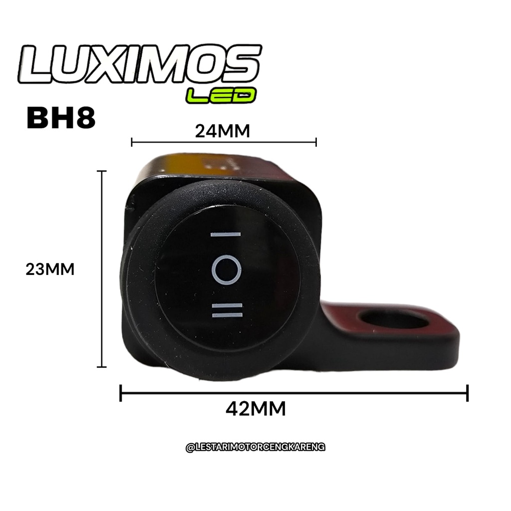 9NINE LUXIMOS HB8 SAKLAR TOMBOL LAMPU LED D2 TEMBAK ON/OFF DI SPION