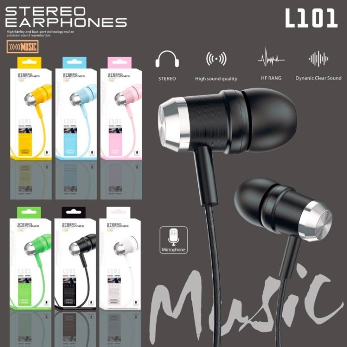 Headset Handsfree Macaron L101 Earphone