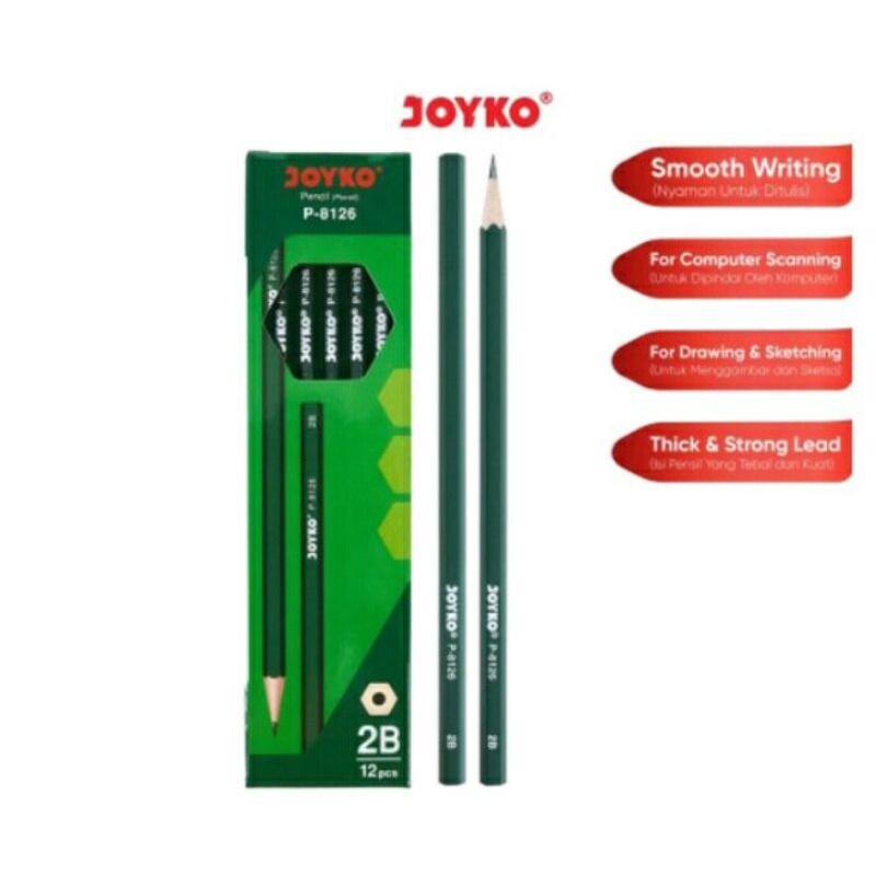 

Pensil Pencil Joyko P-8126 2B (1 Pcs)