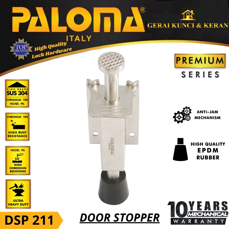 Penahan Pintu DOOR STOPPER INJAK PALOMA DSP 211 KARET