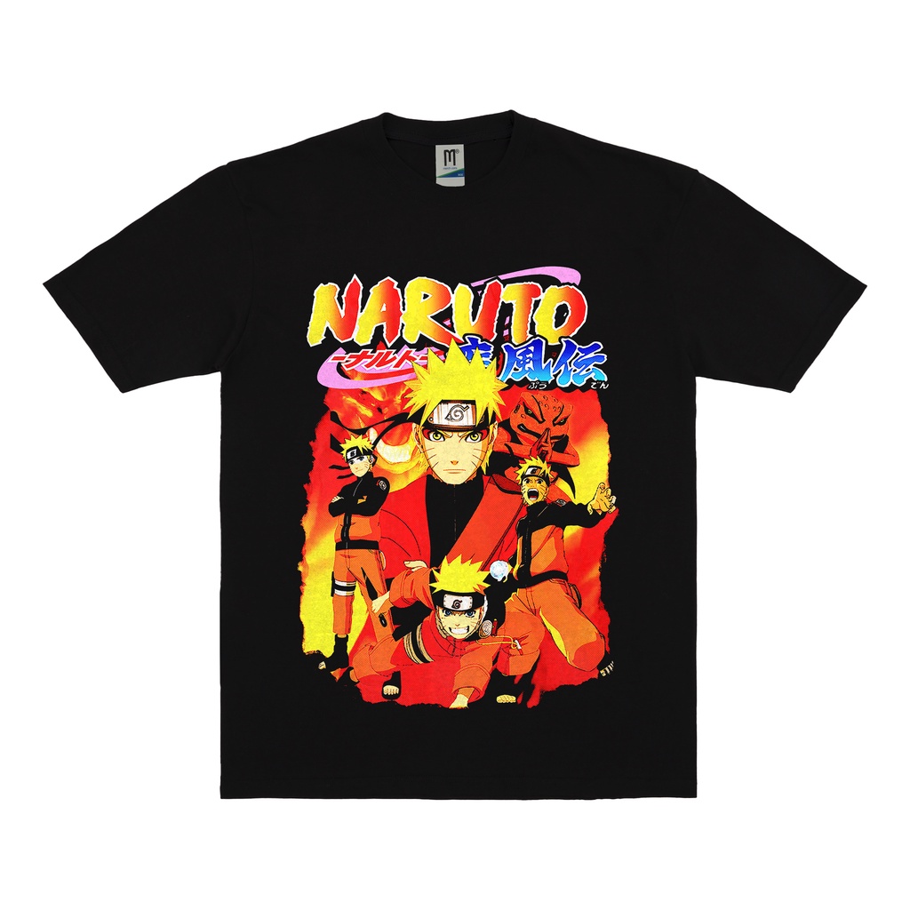 KAOS ANIME NARUTO VINTAGE | T-SHIRT NARUTO |  NARUTO HITAM