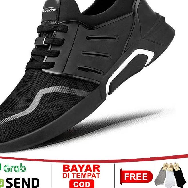 ✴ Leedoo Sepatu Pria Casual Kerja Simple F15 ➥