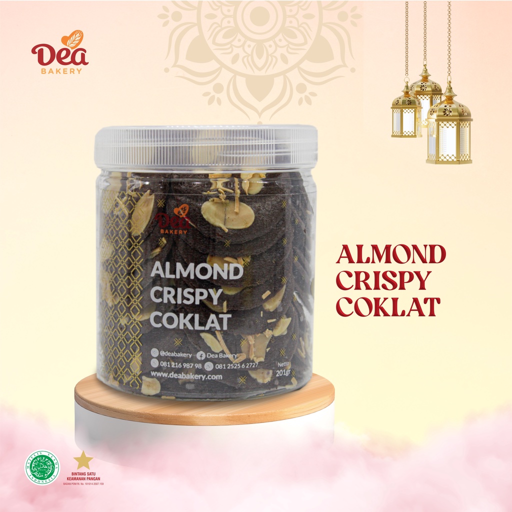 Almond Crispy Coklat Dea Bakery / Kuker Lebaran