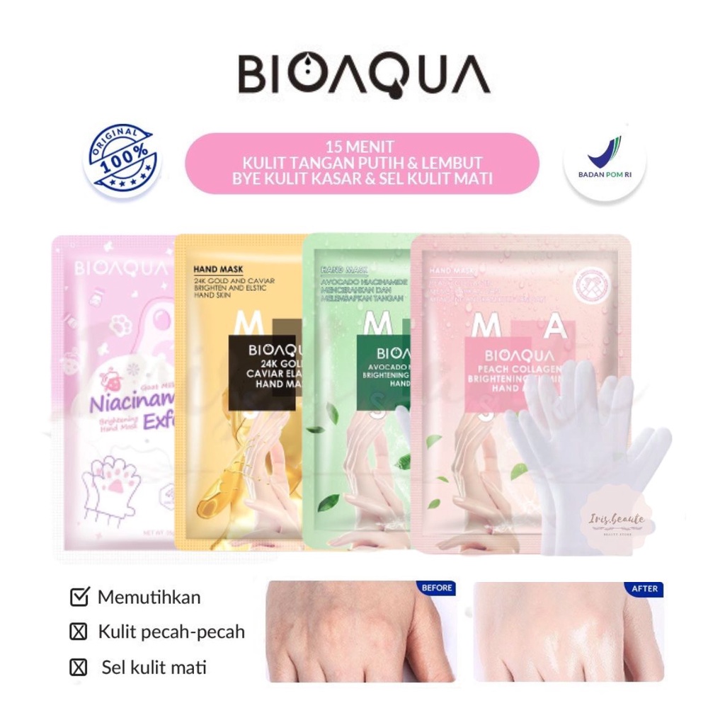 BIOAQUA Niacinamide Brightening Hand Mask / Masker Tangan