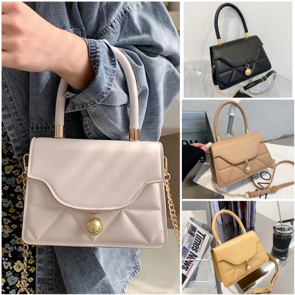 Tas Selempang Wanita Elegan Kekinian Bahan Pu / Slingbag Wanita Bisnis Elegan