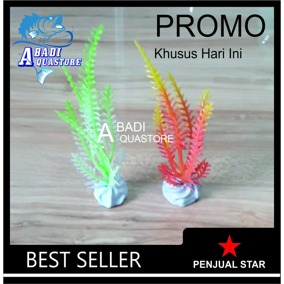 Hiasan Aquarium GANGGANG - Bunga Plastik Aquarium - Hiasan Aquarium - Bunga Hiasan Aquarium - Tanama